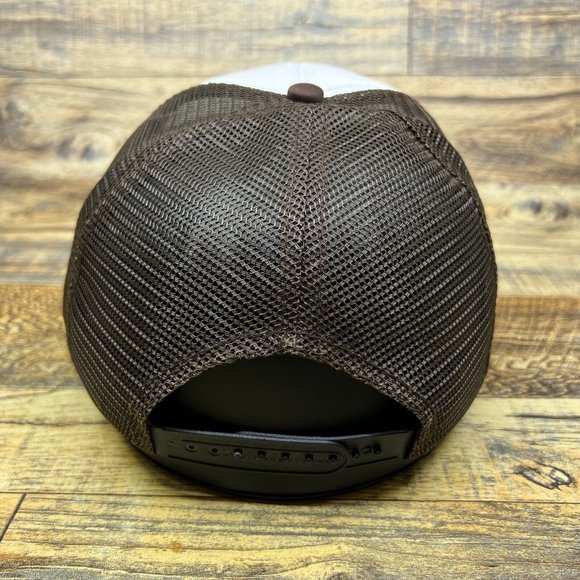 Planters Peanuts Mens Trucker Hat Brown Snapback Vintage Logo Wilkes-Barre PA - Picture 3 of 6